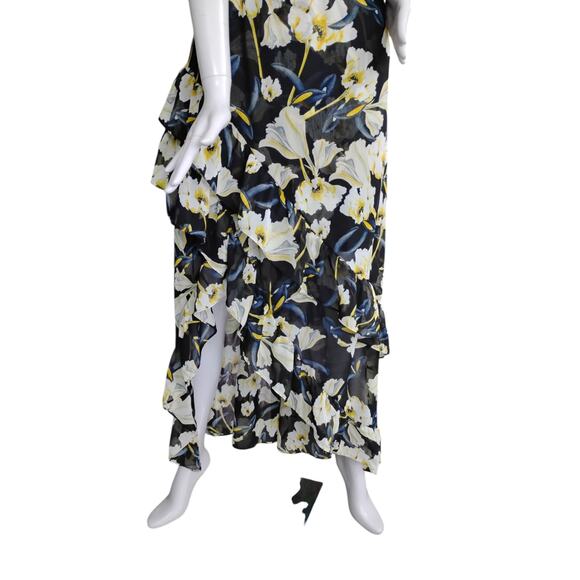 INC International Concepts Floral Print High Low Maxi Dress Size 12 Sleeveless - Picture 4 of 12